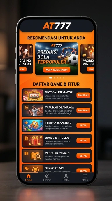 Tampilan katalog aplikasi at777